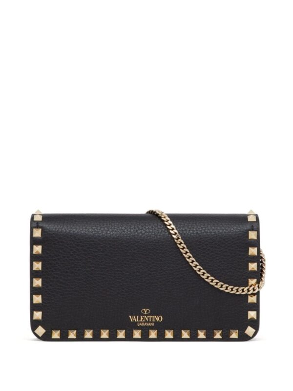 Valentino Garavani Rockstud leather clutch bag - Image 3