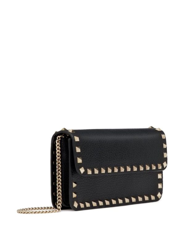 Valentino Garavani Rockstud leather clutch bag - Image 4