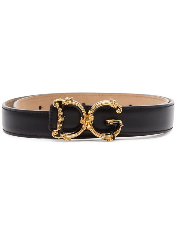 Dolce & Gabbana  baroque logo plaque belt