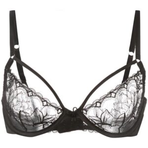Fleur Du Mal  Gardenia lace demi bra