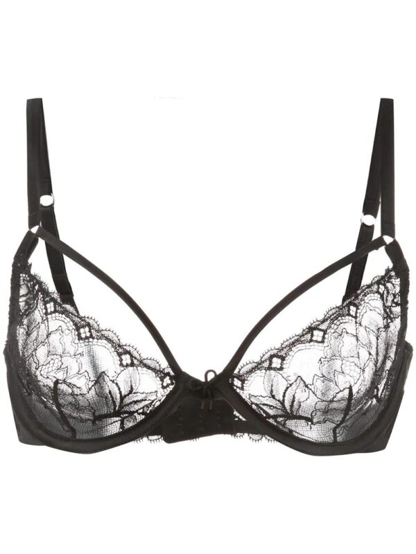 Fleur Du Mal  Gardenia lace demi bra