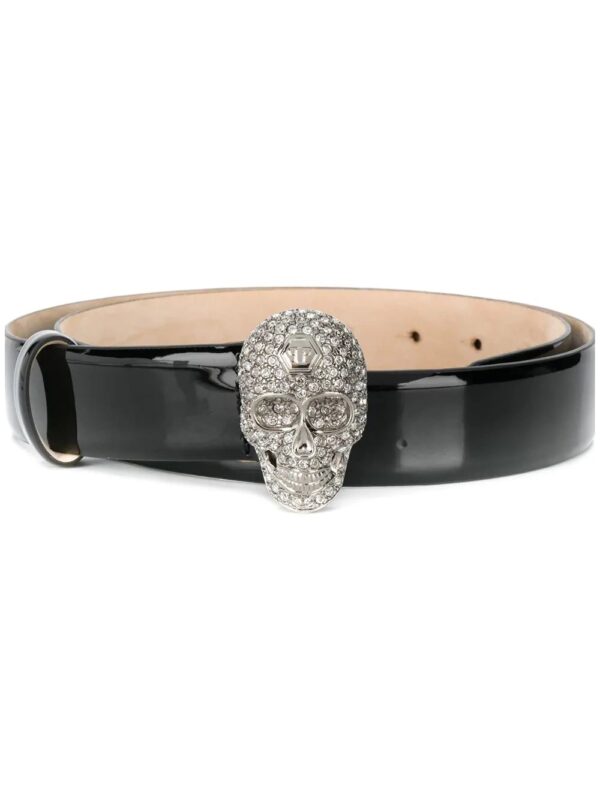Philipp Plein  crystal skull belt