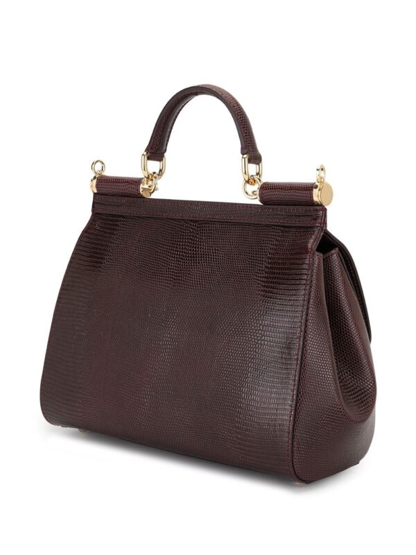 Dolce & Gabbana medium Sicily iguana-print top-handle bag - Image 3
