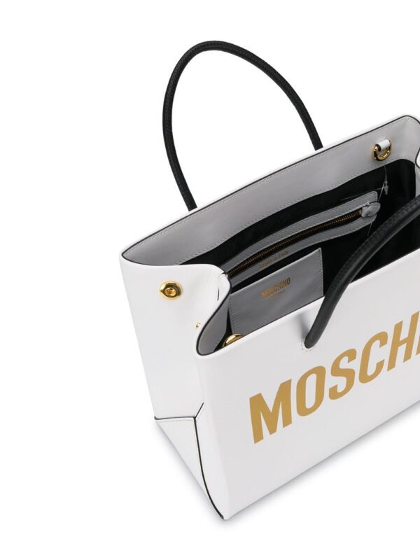 Moschino square logo-print tote bag - Image 5