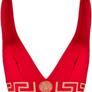 Versace Greca Border triangle bralette