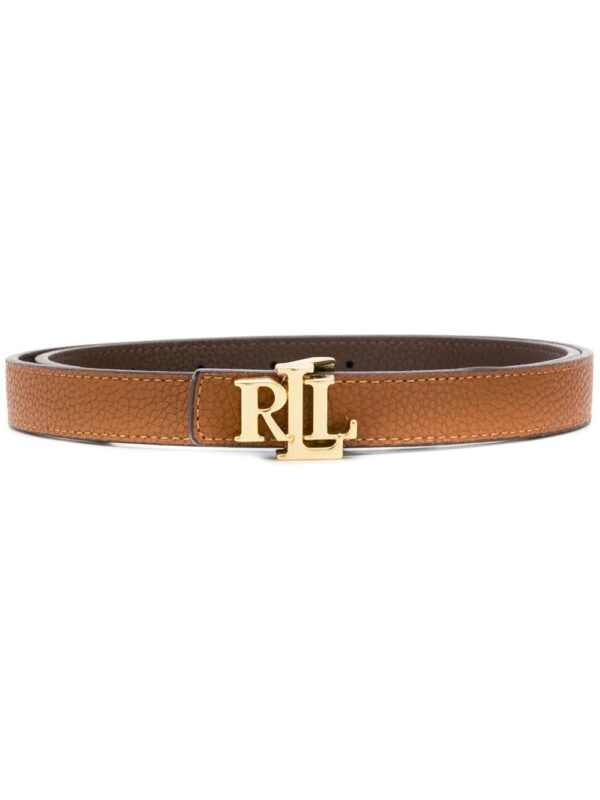 Lauren Ralph Lauren  thin logo plaque belt