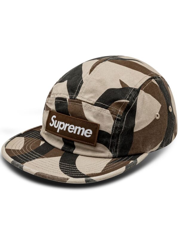 Supreme military-print camp cap