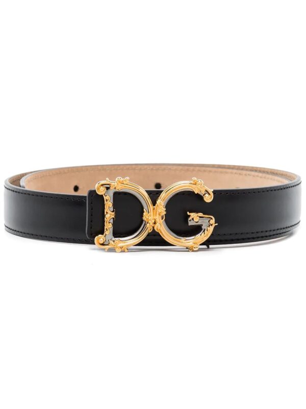 Dolce & Gabbana  baroque DG logo belt