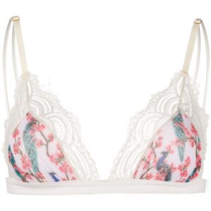 Dolci Follie peacock print triangle bra