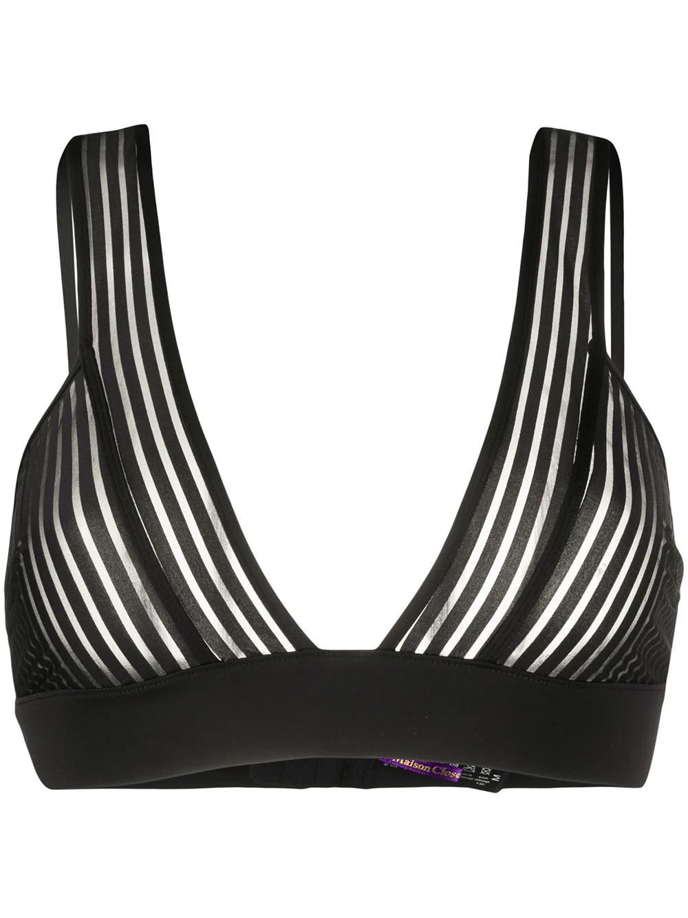 Maison Close striped triangle bra
