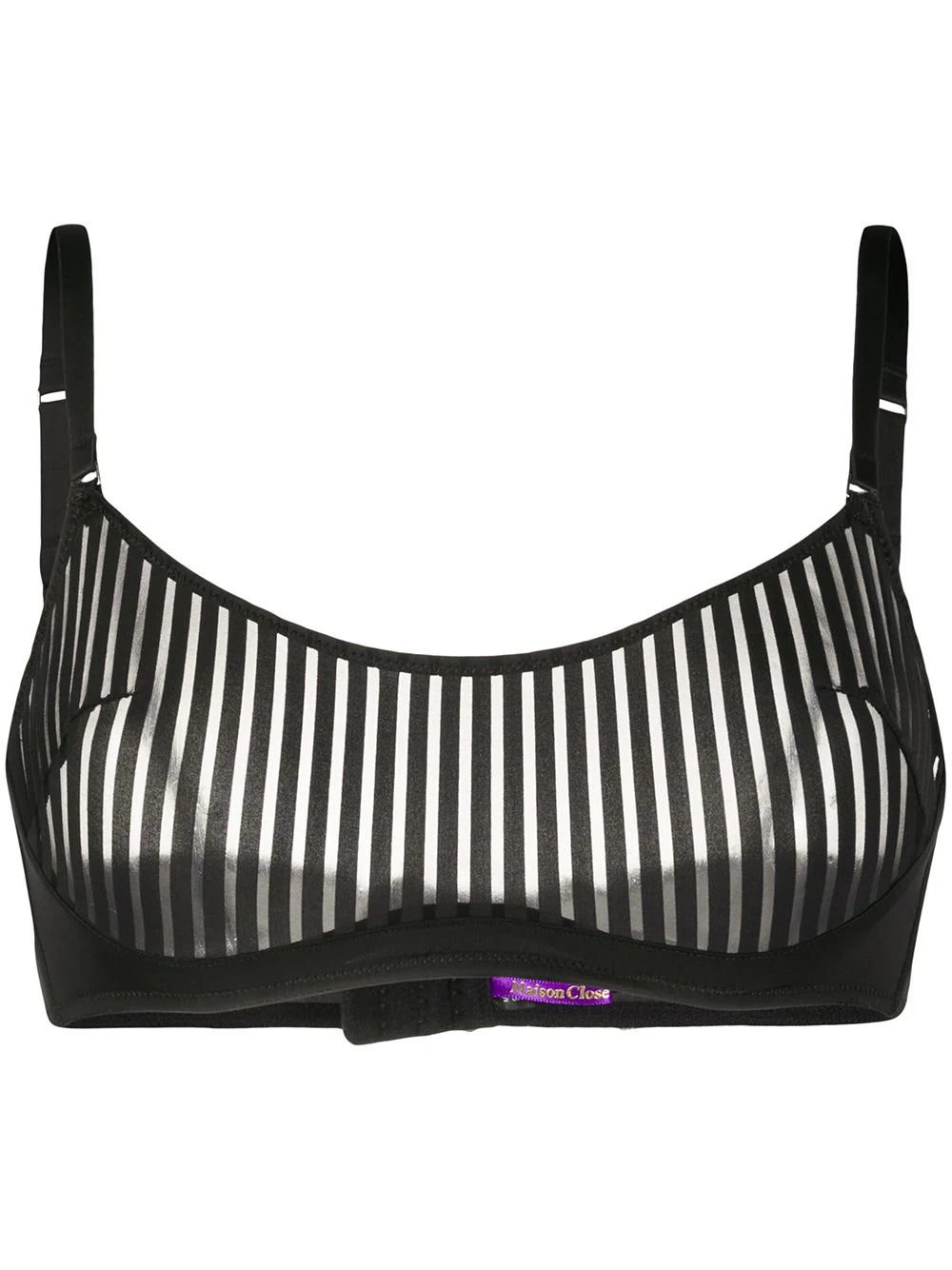 Maison Close striped underwired bra