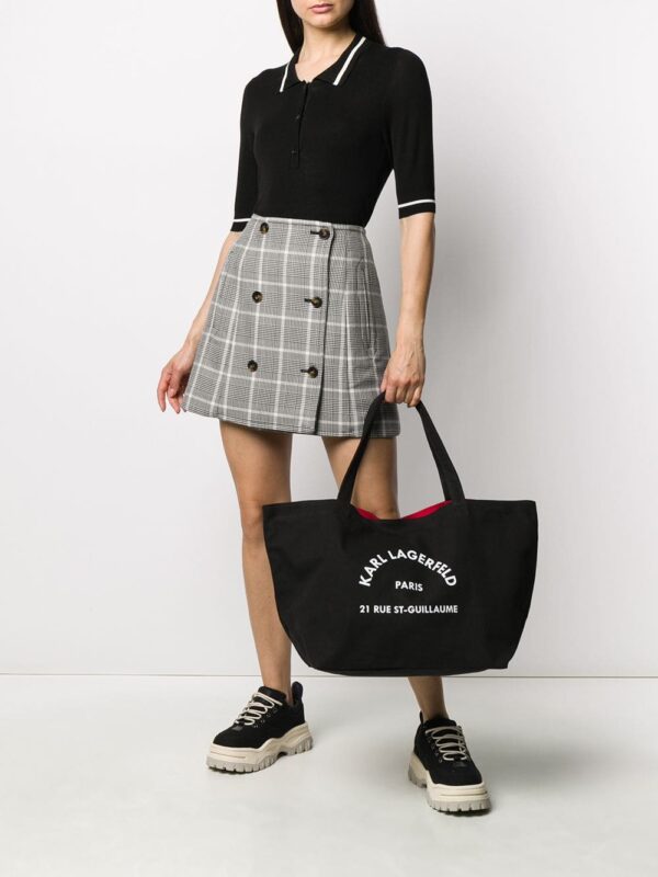 Karl Lagerfeld Rue St-Guillaume canvas tote bag - Image 2
