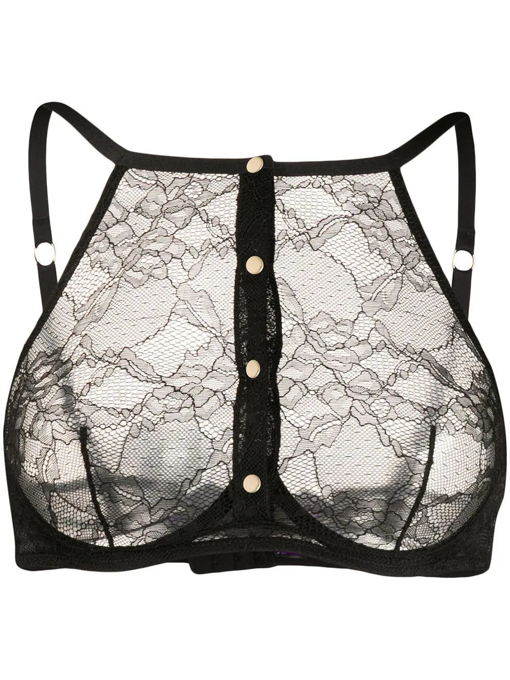 Maison Close lace buttoned bra