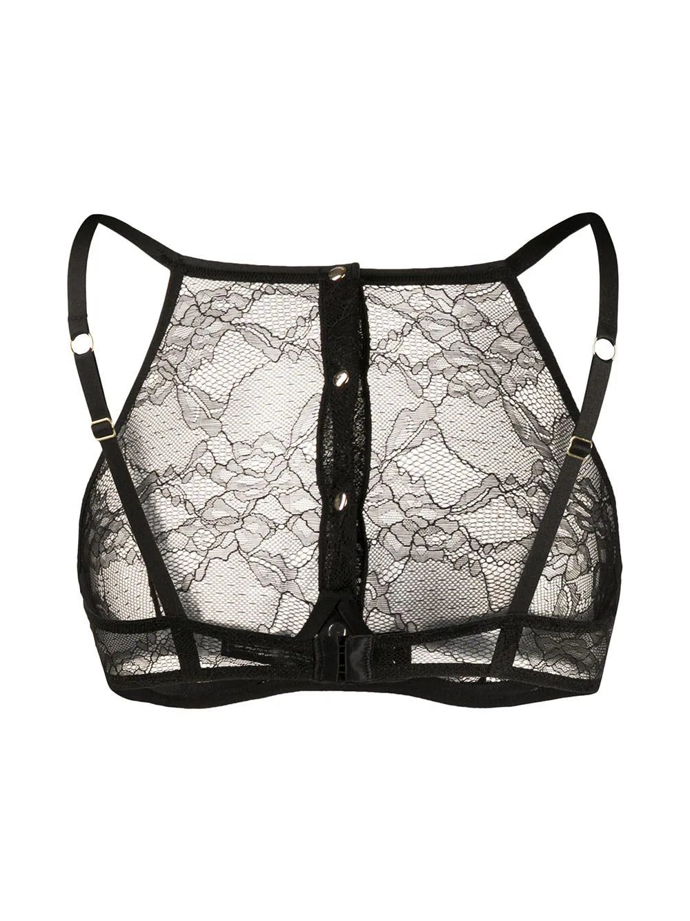 Maison Close lace buttoned bra - Image 2