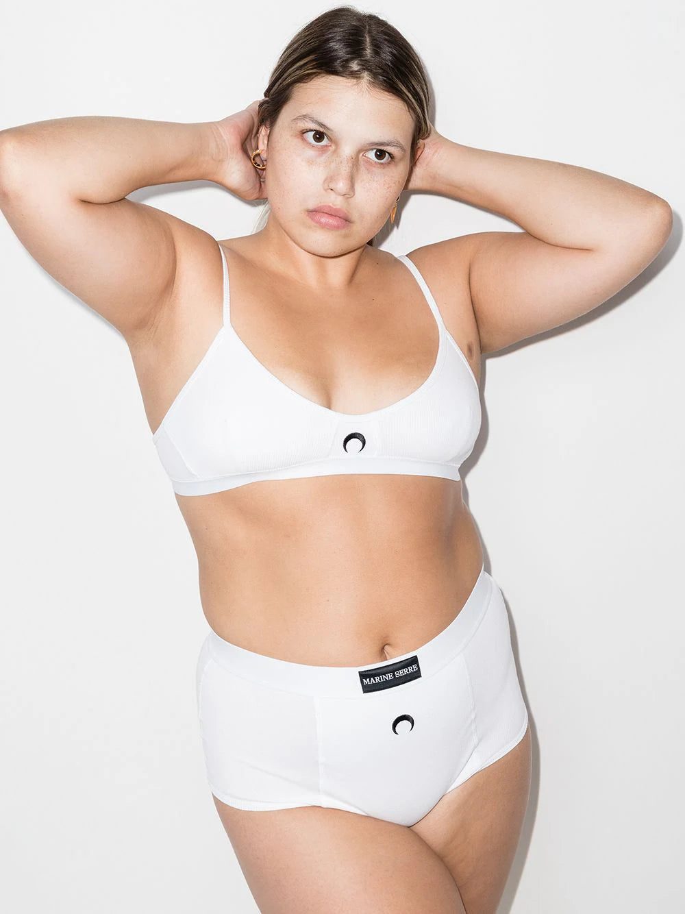 Marine Serre logo-print bra - Image 2