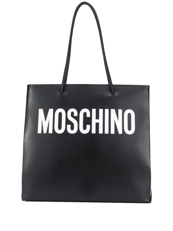 Moschino logo print tote