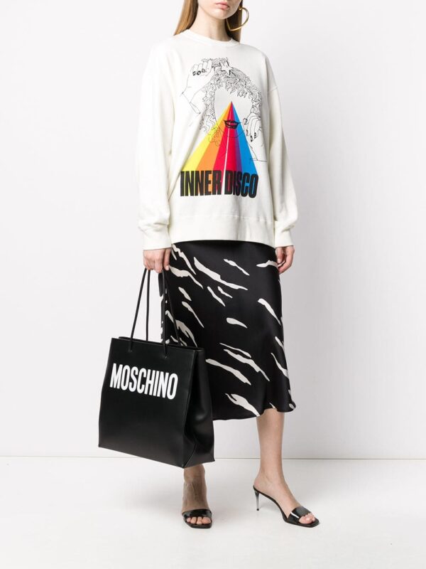 Moschino logo print tote - Image 2