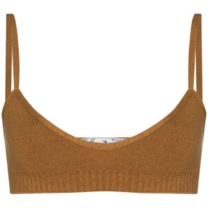Off-White  fine-knit strappy bralette