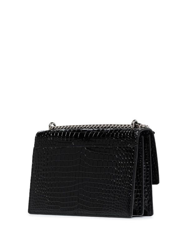 Saint Laurent Sunset croc-effect shoulder bag - Image 2