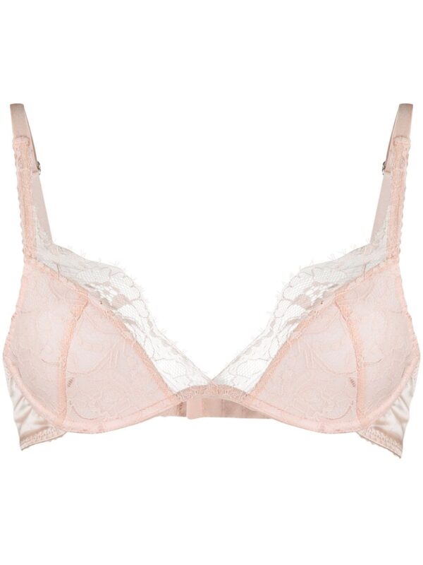 Fleur Of England  lace-embellished plunge bra