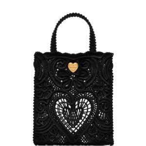 Dolce & Gabbana small Beatrice cordonetto-lace tote bag