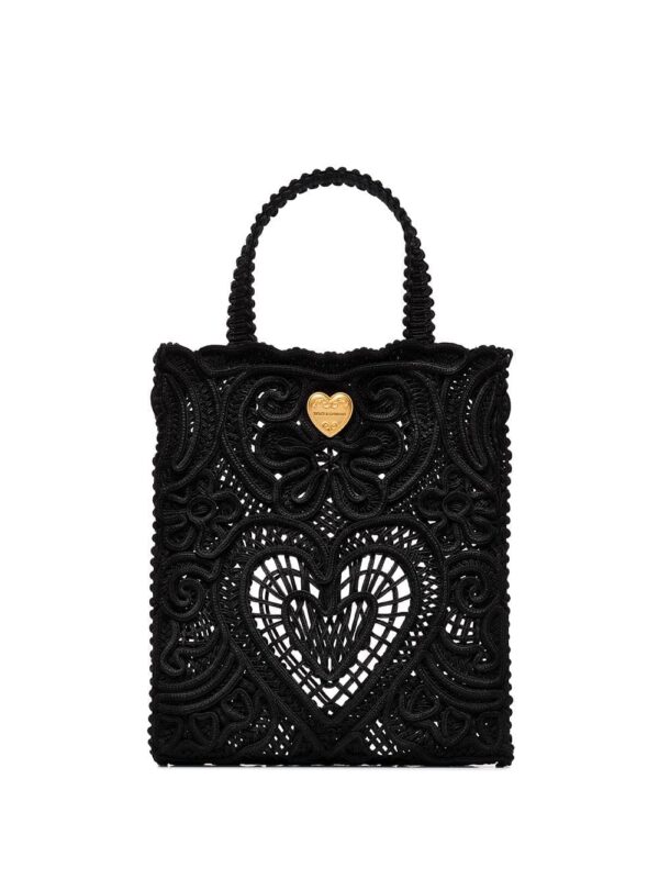 Dolce & Gabbana small Beatrice cordonetto-lace tote bag