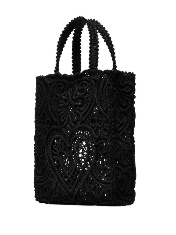 Dolce & Gabbana small Beatrice cordonetto-lace tote bag - Image 3