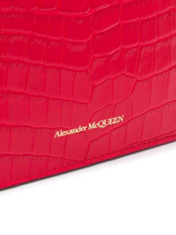 Alexander McQueen Skull crocodile-effect crossbody bag - Image 4