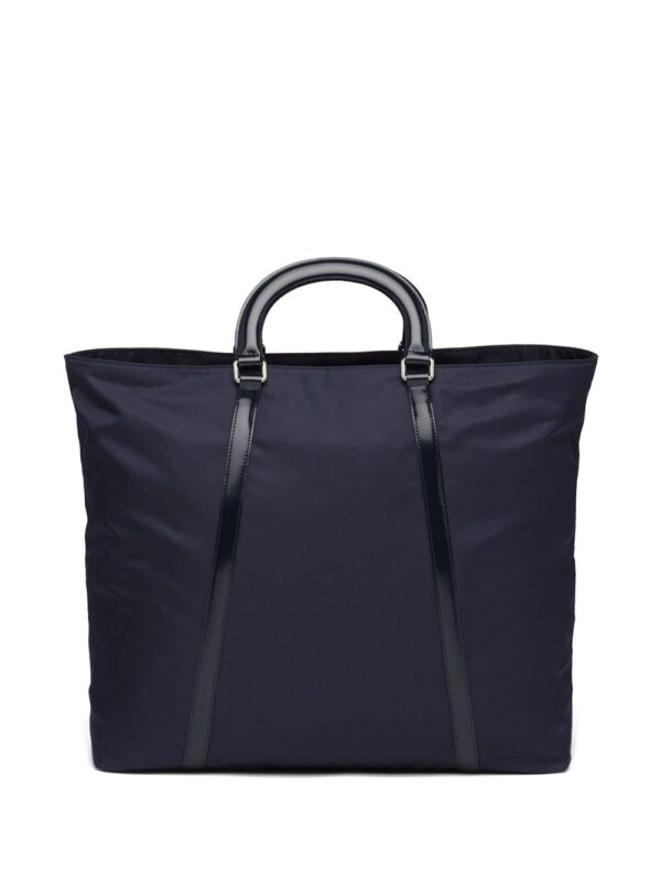 Prada logo plaque tote bag - Image 3