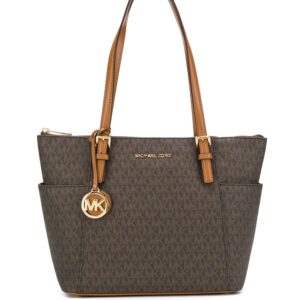 Micheal kors Jet Set monogram logo tote
