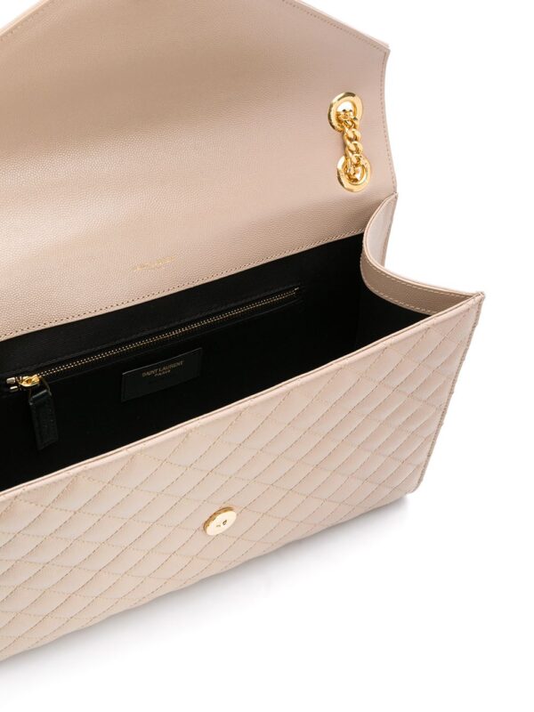 Saint Laurent  Envelope quilted shoulder bag - Image 4