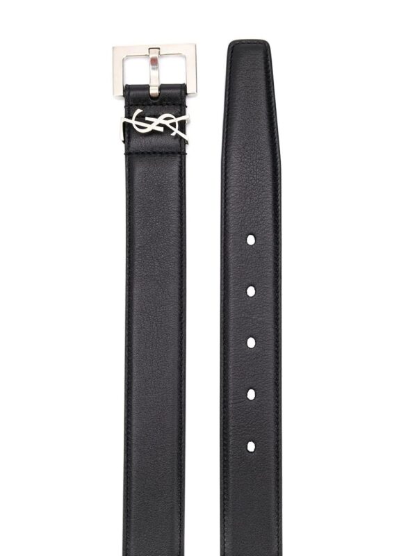 Saint Laurent  Monogram square-buckle belt - Image 2