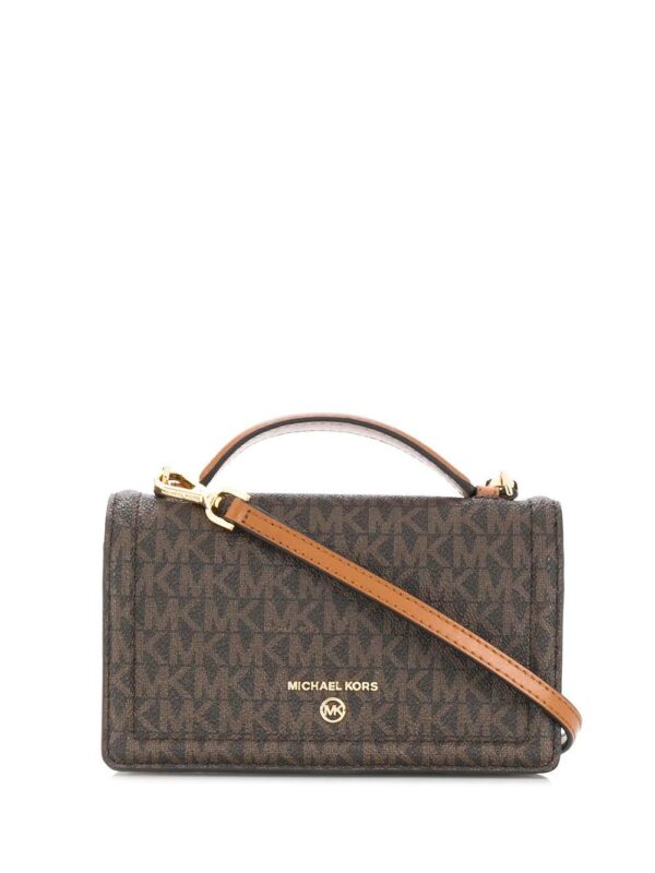 Michael Michael Kors  Jet Set monogram-print satchel
