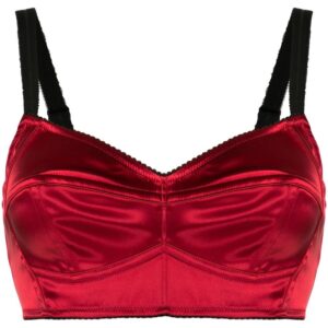 Dolce & Gabbana satin bustier top