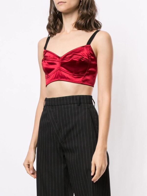 Dolce & Gabbana  satin bustier top - Image 3