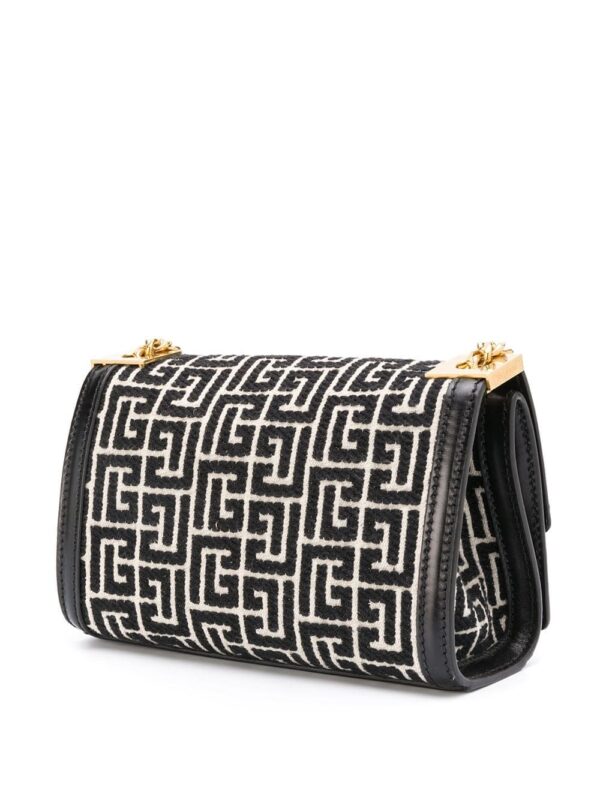Balmain small 1945 Heritage monogram jacquard bag - Image 3