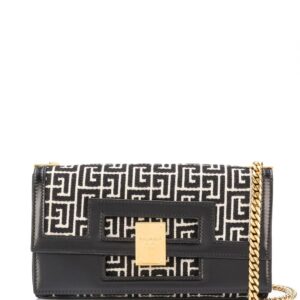 Balmain medium 1945 Heritage monogram jacquard bag