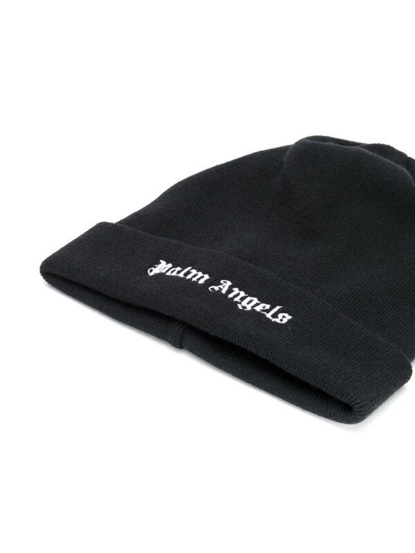 Palm Angels embroidered logo beanie hat - Image 2