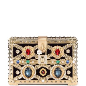 Dolce & Gabbana Dolce Box bejewelled top-handle bag