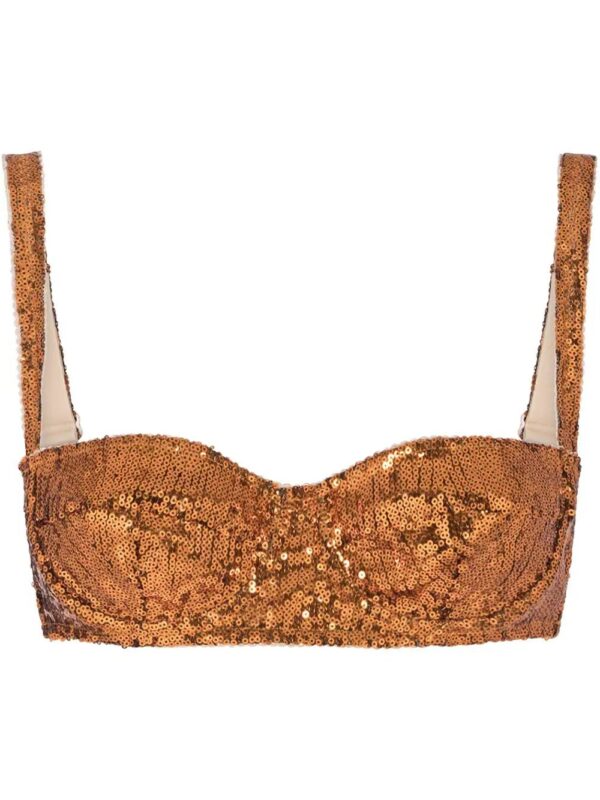Dolce & Gabbana  sequin-embellished balcony bra