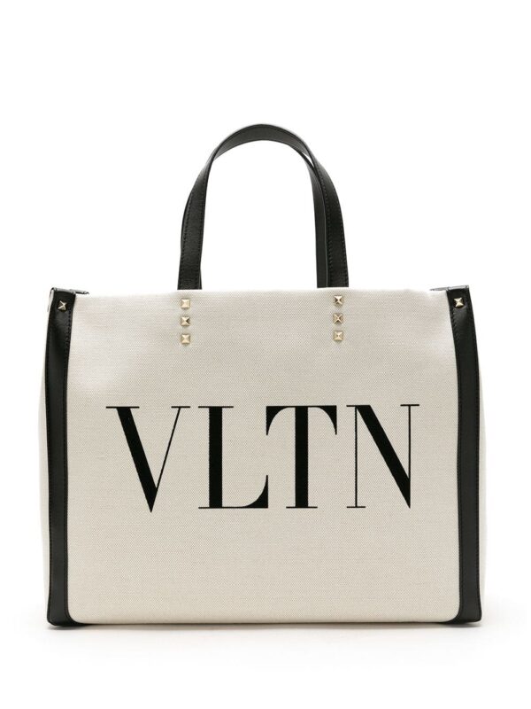 Valentino Garavani VLTN logo canvas tote