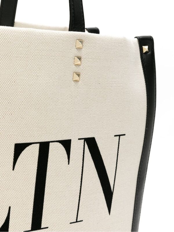 Valentino Garavani VLTN logo canvas tote - Image 4