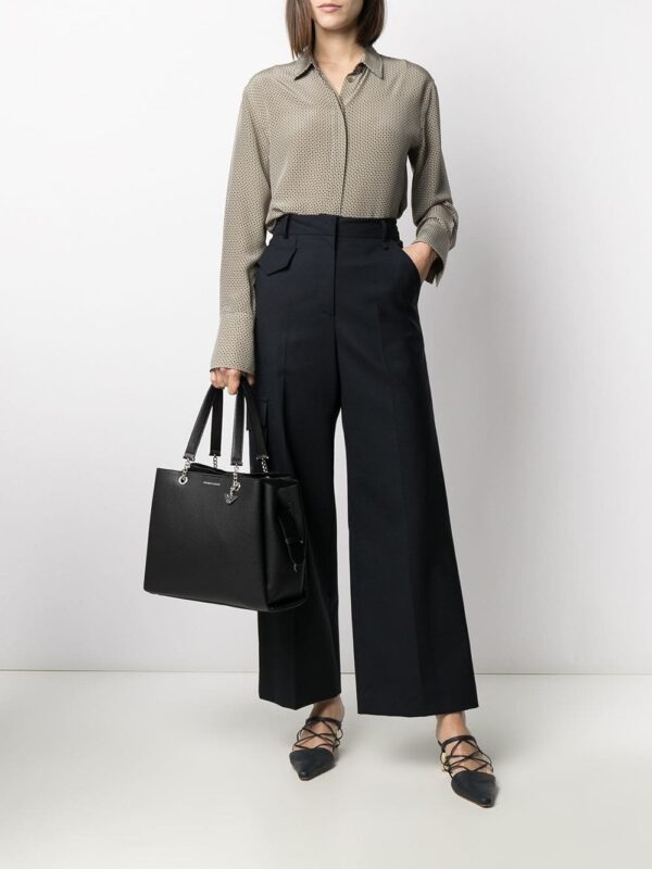 Emporio Armani pebbled-effect logo-plaque tote bag - Image 2