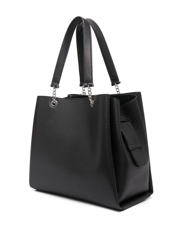 Emporio Armani pebbled-effect logo-plaque tote bag - Image 3