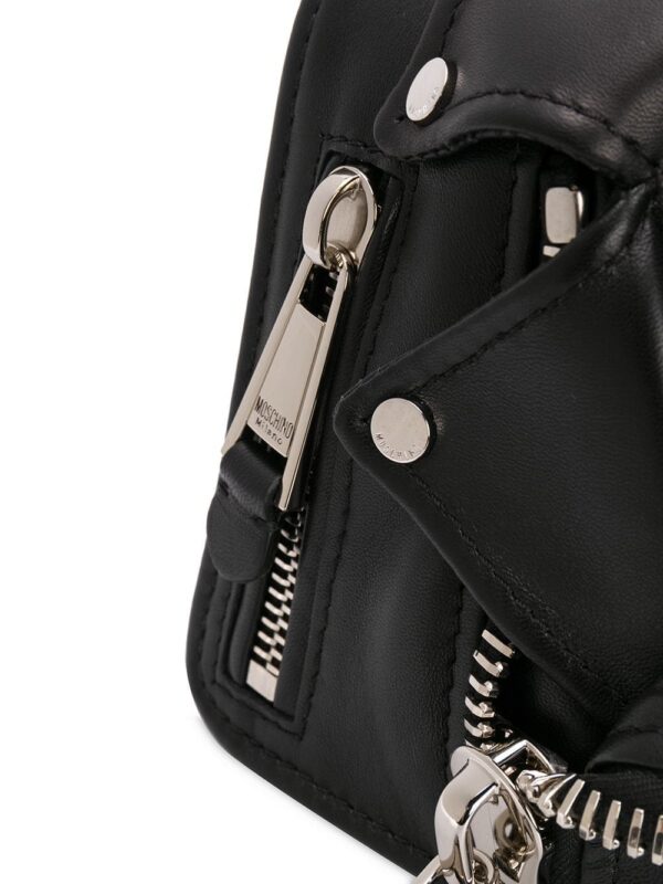 Moschino small Biker shoulder bag - Image 4