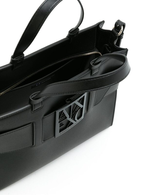 Armani Exchange logo belt-strap tote bag - Image 5
