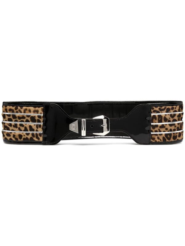 Philipp Plein  leopard-print waist belt