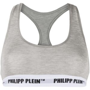 Philipp Plein  logo band sports bra