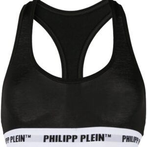 Philipp Plein  logo band sports bra
