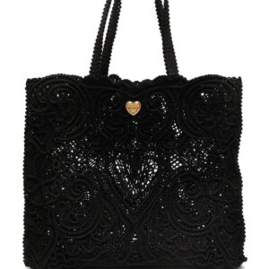 Dolce & Gabbana large Beatrice cordonetto lace tote bag